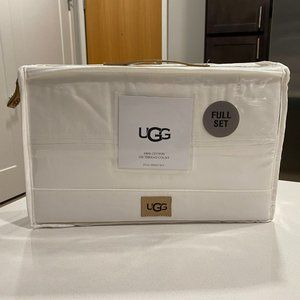 UGG IONA 300 Thread Count Sheets - Bright White (Size: Full)